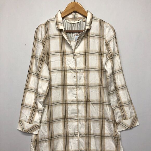 NWT Soft Surroundings Cozy & Cheer Pajama Sleep Dress Small Plaid B272 -1 - Picture 11 of 15